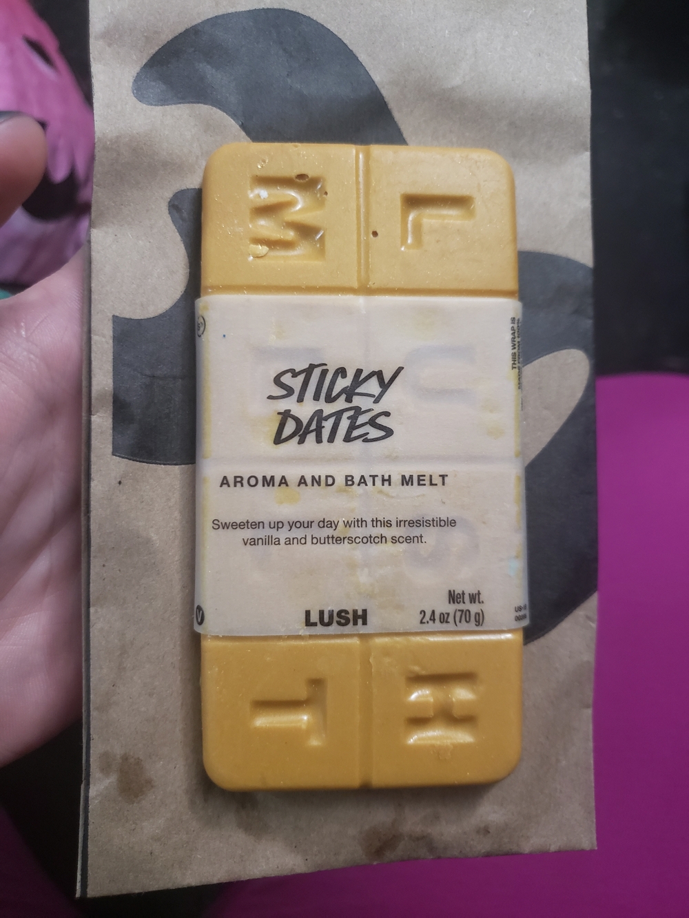 Lush Sticky Dates Aroma & Bath Melt  Wax Melt